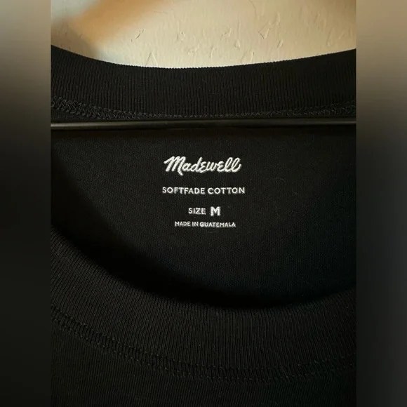 Madewell Black Cotton Tank Top - Picture 2 of 3